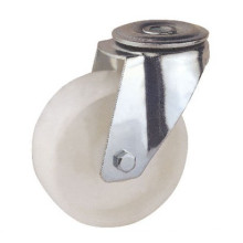 Bolt Hole Mounting Type White PP Wheel Industrial Caster (KIXX6-W)